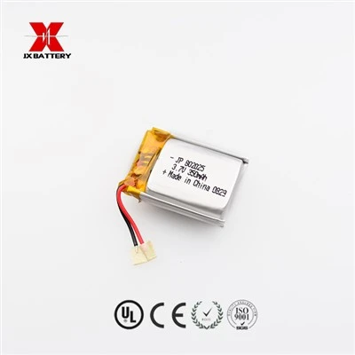 Batterie au lithium polymère JP802025 350mah PCB ajouté