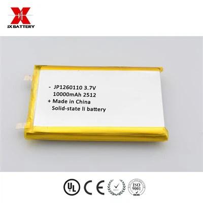 Fabricant de cellules de batterie-lithium-ion solide JP1260110 10000mah